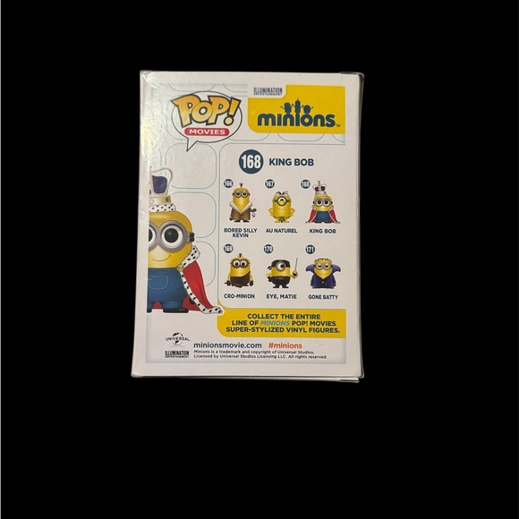 Funko Pop Minions King Bob #168 - Picture 2 of 2
